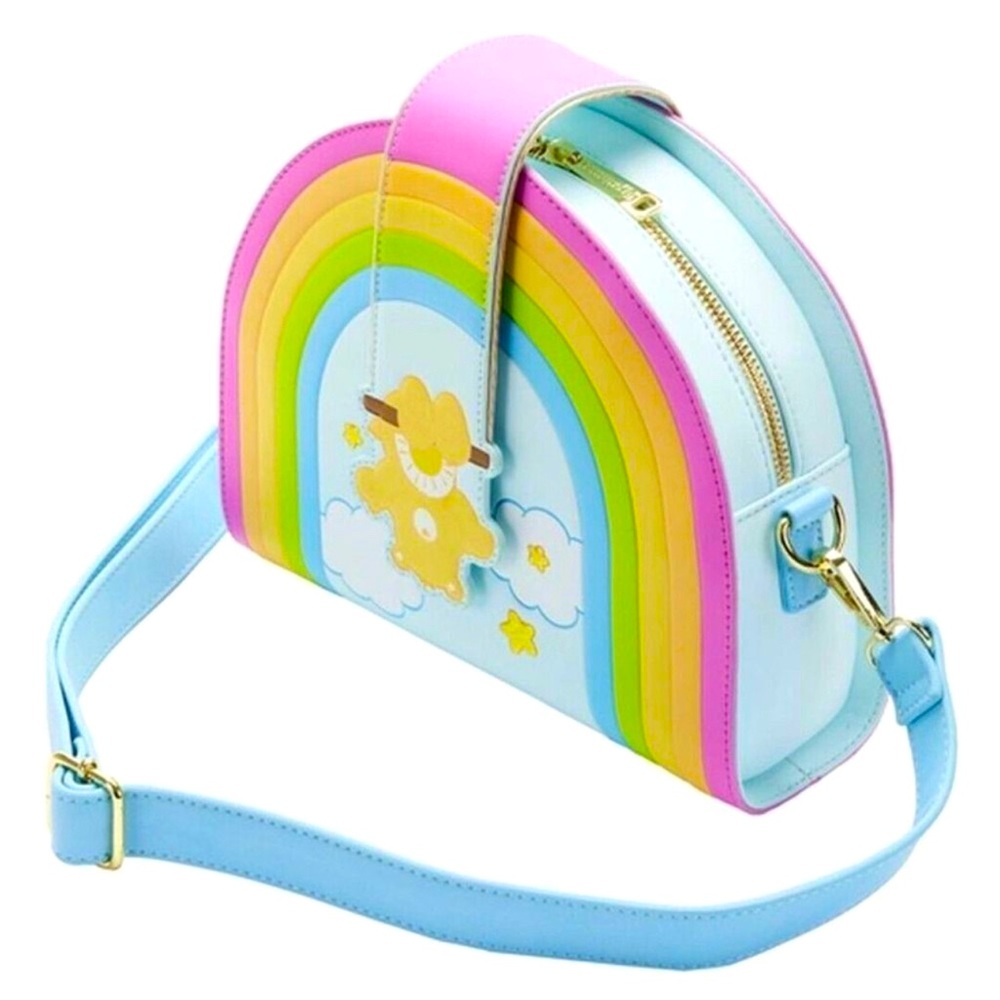 Loungefly Care Bears Rainbow Bag Crossbody Funshine Bear Swing Vegan Carebear